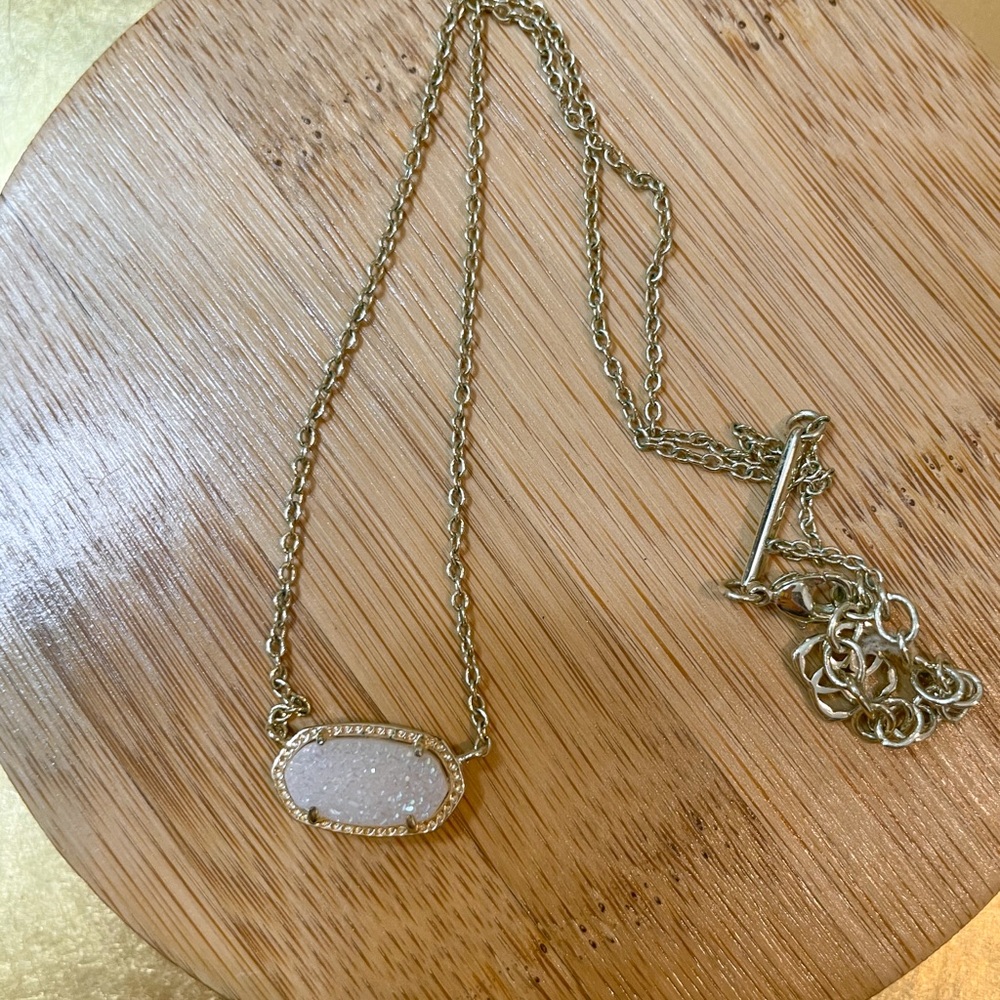 Kendra Scott Iridescent Drusy Elisa Necklace